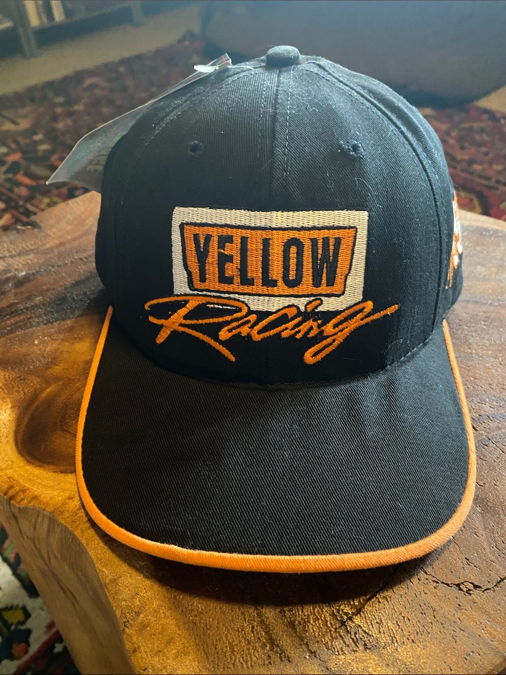 🆕 NASCAR Vintage Yellow Racing Mike Skinner SnapBack Cap Hat Dead Stock New